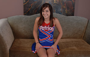 18 year old blond with big tits Aislin wets and fingers her pink slit in a tub